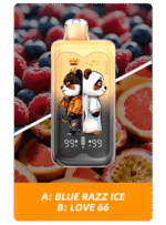 Merry Mi Panda Twins 40K – Blue Razz jég/Love ízű változat