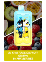 Merry Mi Panda Twins 40K – Kivi-passiógyümölcs-guava/Vegyes bogyós gyümölcsök ízű változat (2. kép)
