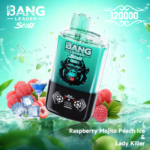 Bang Leader Stoll 120K – Raspbery mojito őszibarack jég lady killer – képen látható változat