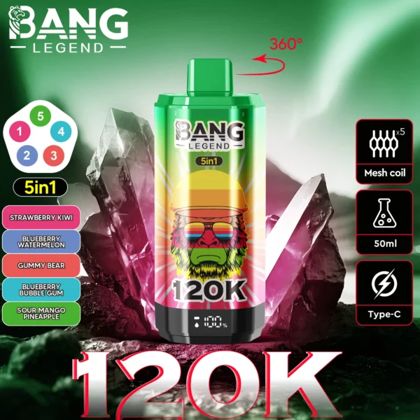 Bang Legend 120K 5 az 1-ben vape – ízkombináció, 4. változat