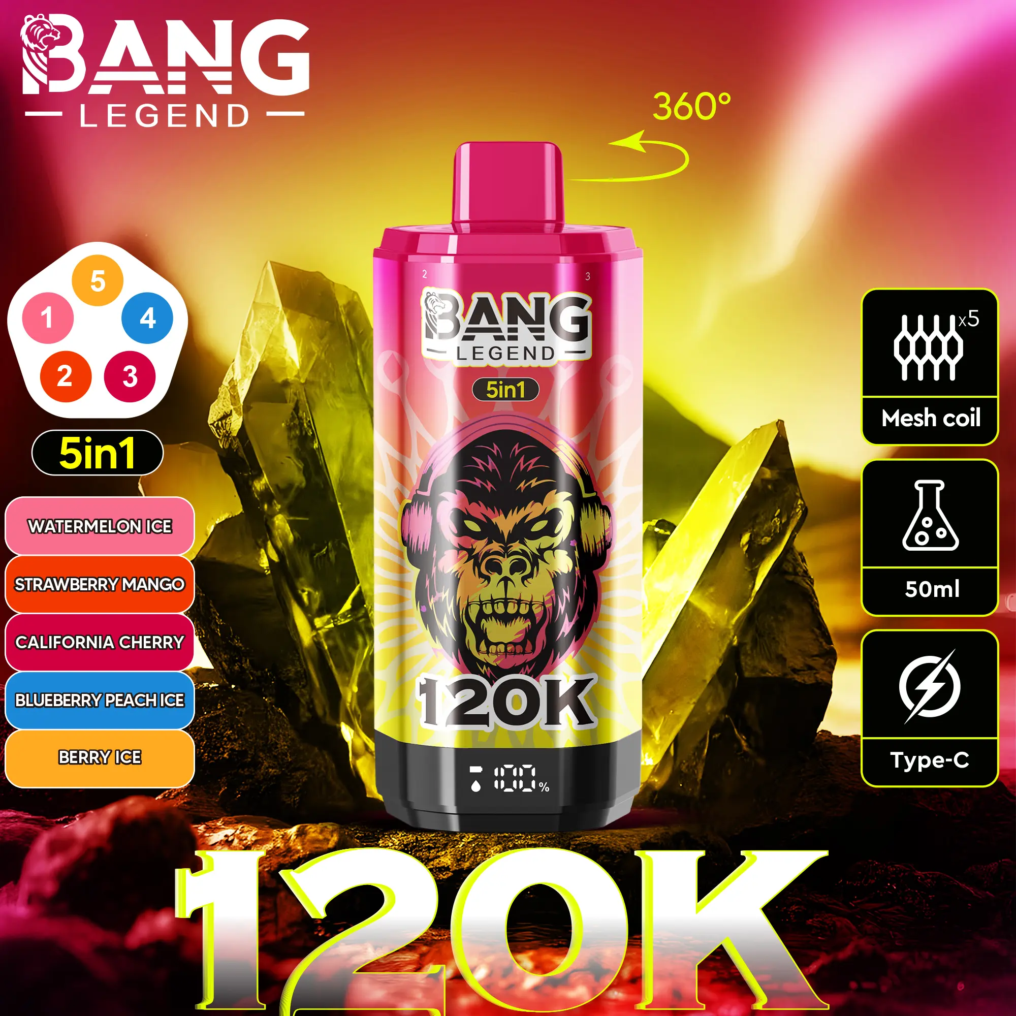 Bang Legend 120K – termékbemutató képe