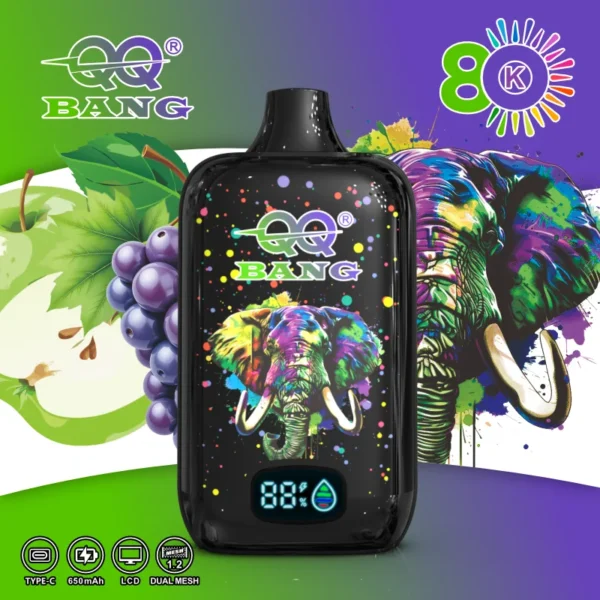 QQ Bang 80K – Alma-szőlő ízű változat