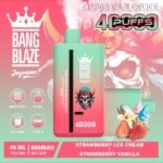 Bang Blaze 40K – Eper jég krém eper vanília – képen látható változat