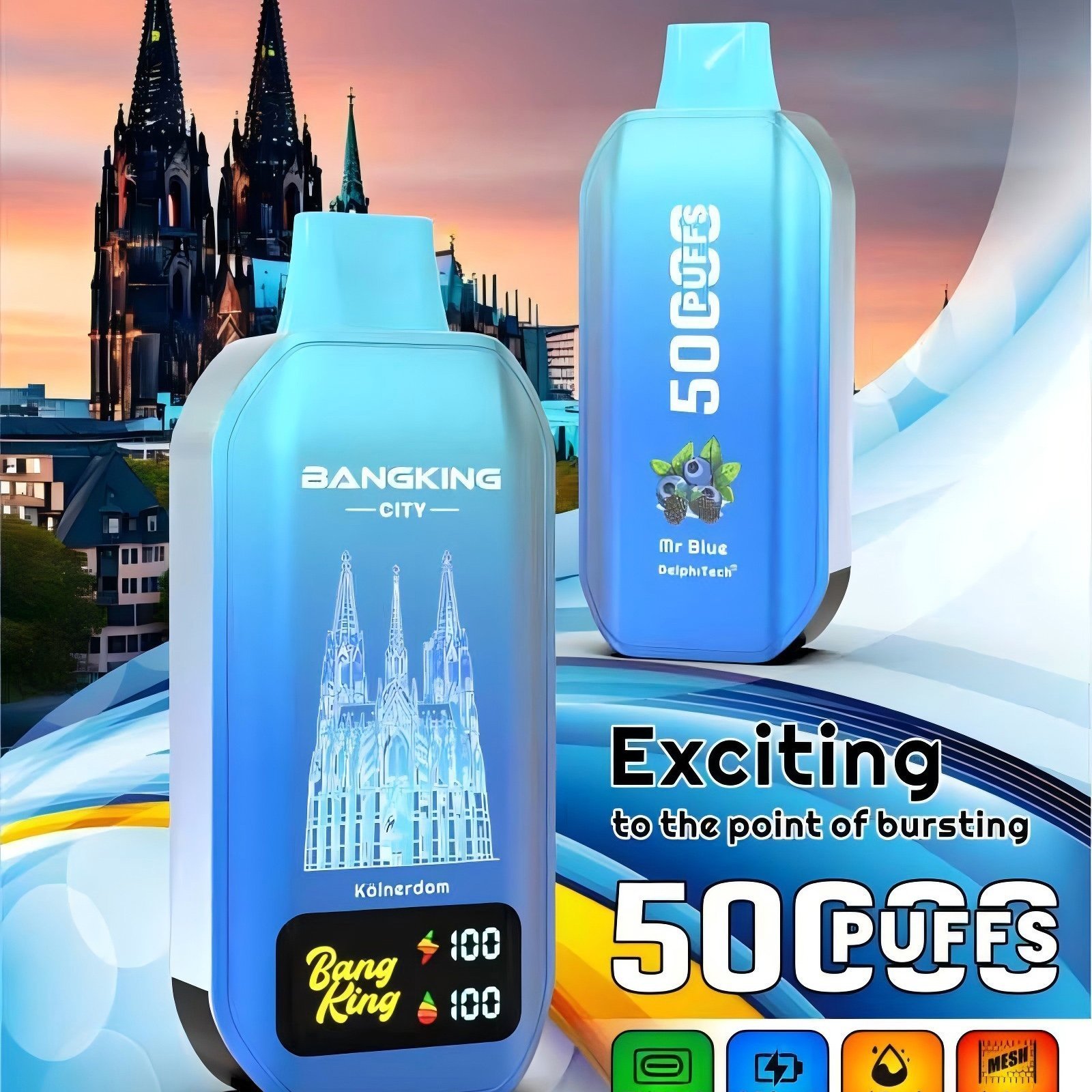 Bang King City 50K – fő termékkép Bang King City 50K elölnézet