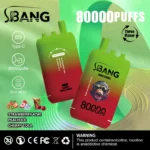 Bang Leader 80K – Eper kivi őszibarack jég cseresznye kóla – képen látható változat